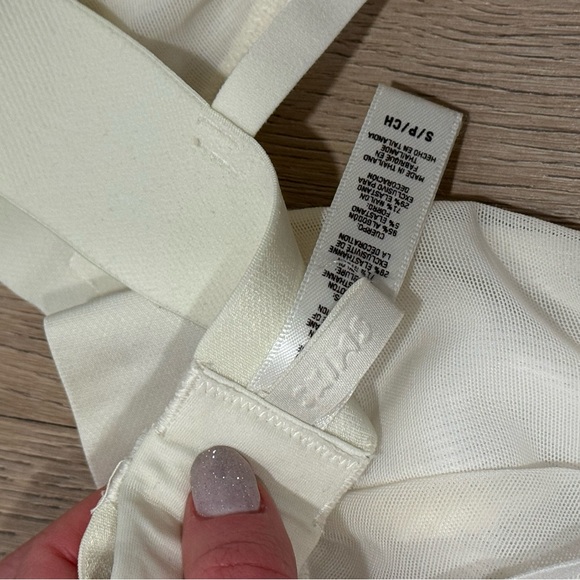 SKIMS Plunge Bralette Cotton Rib - Picture 3 of 5